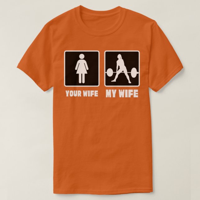 Ihre Ehefrau Meine Ehefrau T-Shirt (Design vorne)