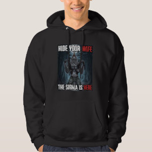 Ihre Ehefrau Sigma Funny Cringe Alpha Werewolf W Hoodie
