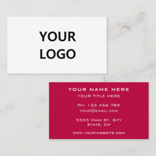 Ihre eigene Design Text Schriftart- und Farbenkart Visitenkarte