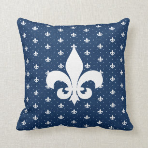 Ihre eigene Farbe, Fleur-de-lis-Muster Kissen