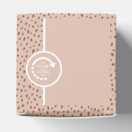IHRE EIGENE LOGO Boho Beige & Brown Dots Bevorzugu Geschenkschachtel