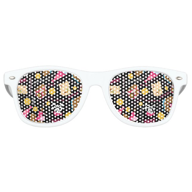 Ihre eigene :-) Retro-Sonnenbrille behalten oder z Partybrille (Vorderseite)