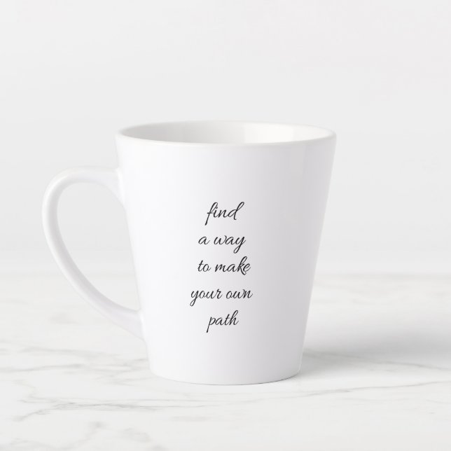 Ihre eigene Trasse Latte Tasse (Links)