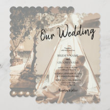 Ihre eigenen Fotos sind verblasst Hochzeitseinladu