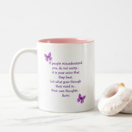 Ihre eigenen Gedanken - Rumi Zweifarbige Tasse