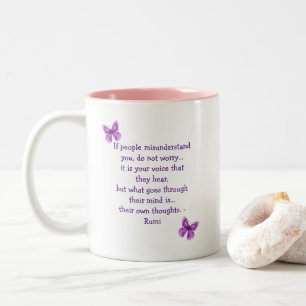 Ihre eigenen Gedanken - Rumi Zweifarbige Tasse