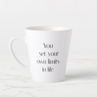 Ihre eigenen Grenzen Latte-Tasse Milchtasse