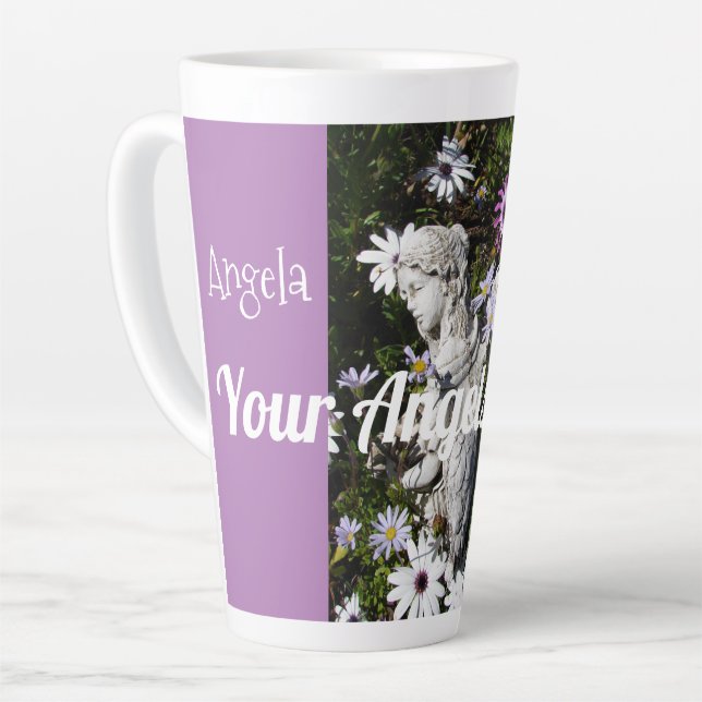 Ihre Engel sind immer bei Ihnen Flora Angel Lilac Milchtasse (Linke Ecke)