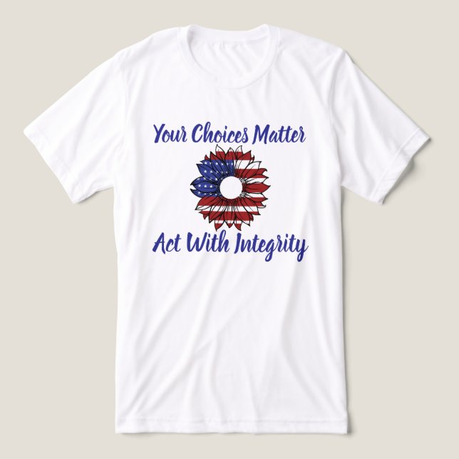 Ihre Entscheidungen sind wichtig für den politisch Tri-Blend Shirt (Design Vorderseite)
