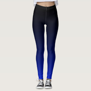 Ihre Farbe mit schwarzem Ombre Fade Gradient Leggings