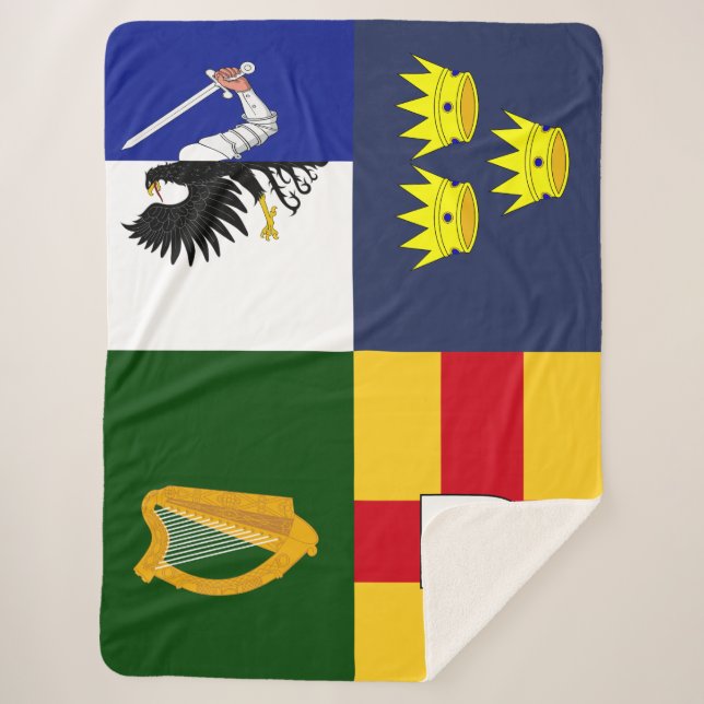 Ihre Farben anzeigen - Waffen in Irland Sherpadecke (Vorderseite)