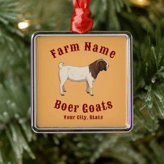 Ihre Farm Boer-Ziegen Ornament Aus Metall