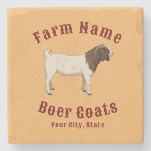 Ihre Farm Boer-Ziegen Steinuntersetzer