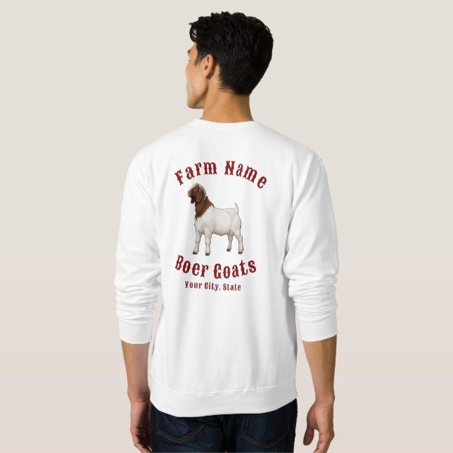 Ihre Farm Boer-Ziegen Sweatshirt (Schwarz voll)