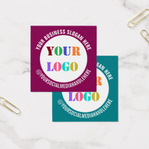 Ihre Firmenlogo Text Social Media Business Cards