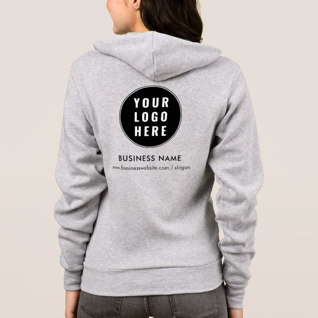 Ihre Firmenlogos Firmenmitarbeiter werden individu Hoodie (Rückseite)