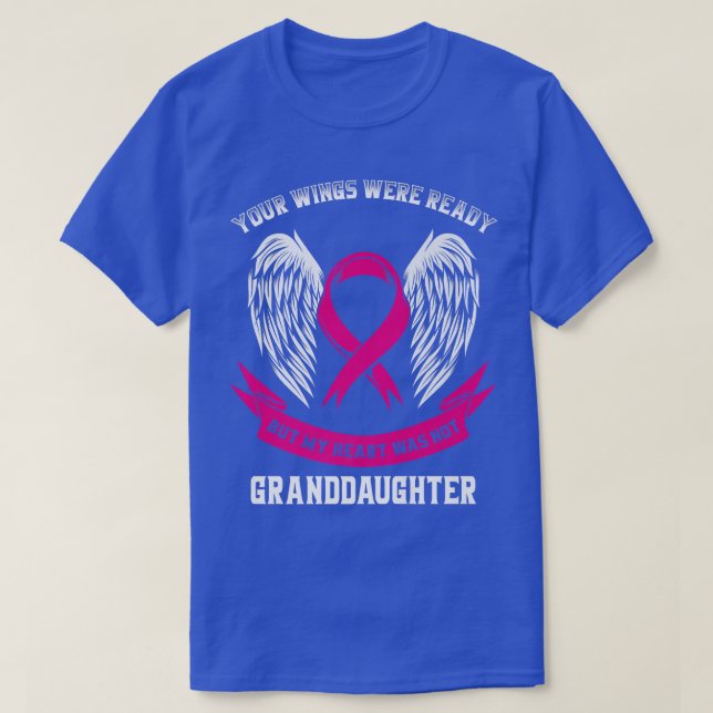 Ihre Flüge waren fertig Brustkrebs Bewusstsein Gra T-Shirt (Design vorne)