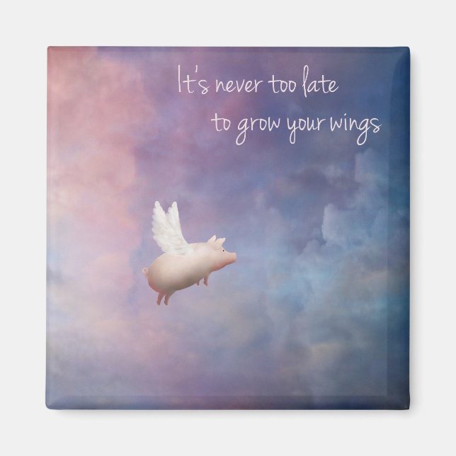 Ihre Flügel wachsen Magnet (Vorne)