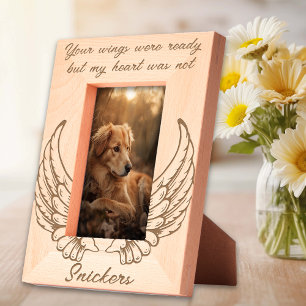 Ihre Flügel waren bereit Gedenkstätte Geätzte Rahmen