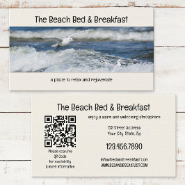 Ihre Foto Bed and Breakfast Beach Business Card Visitenkarte