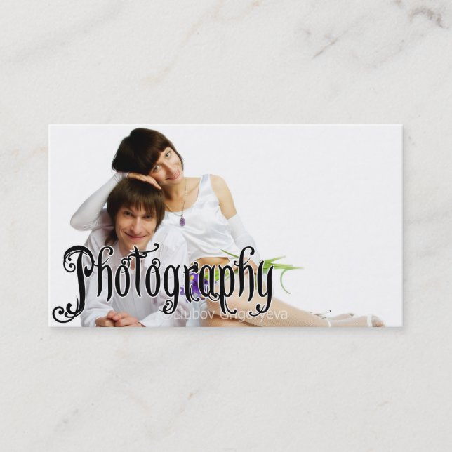 Ihre Foto Fotografie Business Card C2 Visitenkarte (Vorderseite)