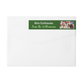 Ihre Foto-Grün Mele Kalikimaka Rücksendeadresse