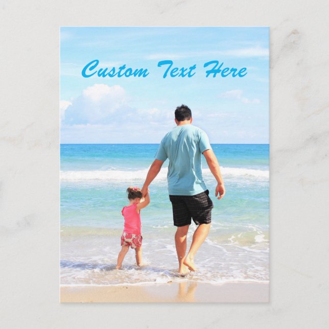 Ihre Foto-Karte mit Personalisiertem Text Postkarte (Vorderseite)