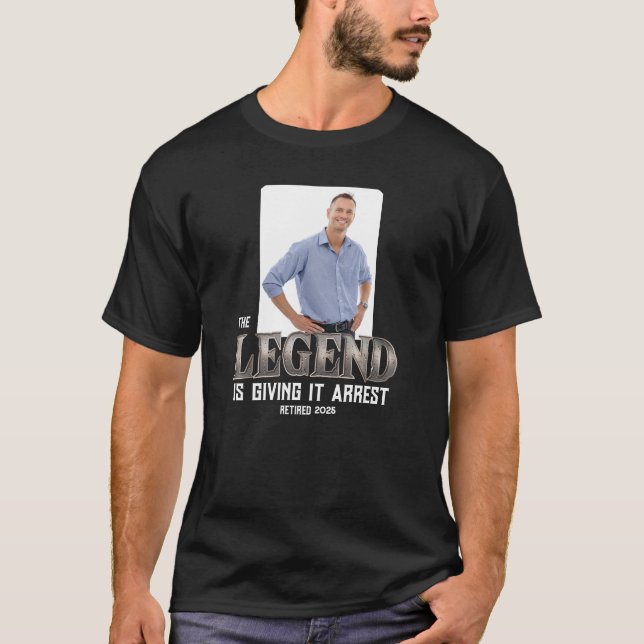 Ihre Foto Legacy Retirement T-Shirt (Vorderseite)