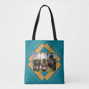 IHRE Foto-u. Monogramm-geometrischen Mustertaschen Tasche
