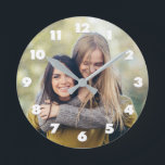 IHRE FOTO-Uhr Runde Wanduhr<br><div class="desc">Sehen Sie in meinem Geschäft nach,  um mehr kundenspezifische Foto-Produkte zu erhalten.</div>