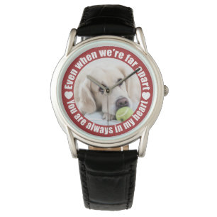 IHRE FOTO weit getrenntLiebeuhren Armbanduhr