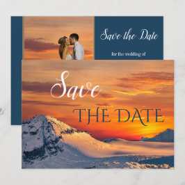 Ihre Foto Winter Wonderland Save the Date Karte