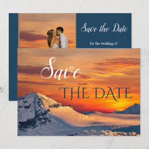 Ihre Foto Winter Wonderland Save the Date Karte