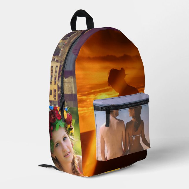 Ihre Fotos Bedruckter Rucksack (Rückseitige Ecke links)