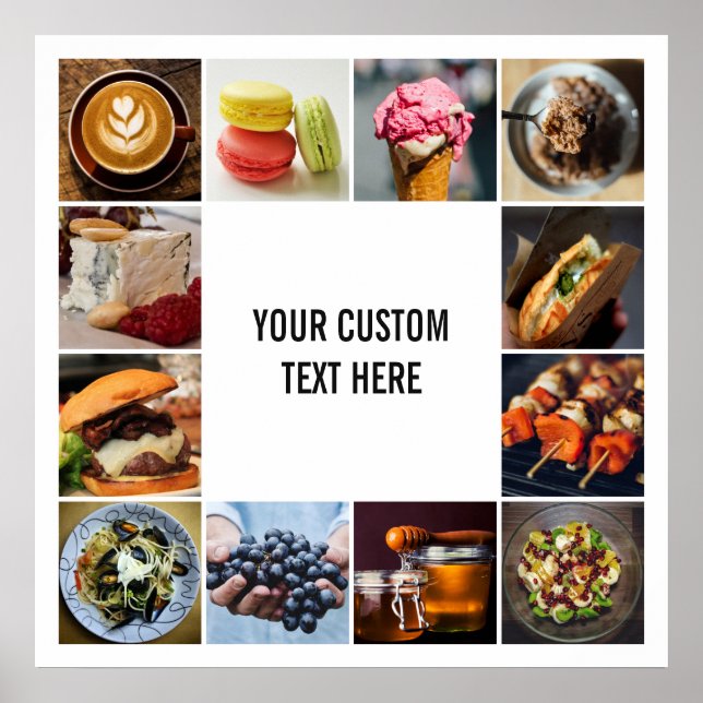 IHRE FOTOS benutzerdefinierte Collage Template Pos Poster (Vorne)
