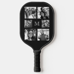 IHRE FOTOS machen B & W kundenspezifische Monogram Pickleball Schläger