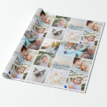 Ihre Fotos maßgeschneiderte Collage Modern Geschenkpapier<br><div class="desc">Ihr Foto Custom Collage Modern Wrapping Paper</div>