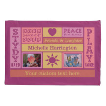IHRE FOTOS & NAME Custom Schlafzimmerpillowcase