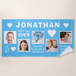 IHRE Fotos & Namen BEST VATER Handtuch