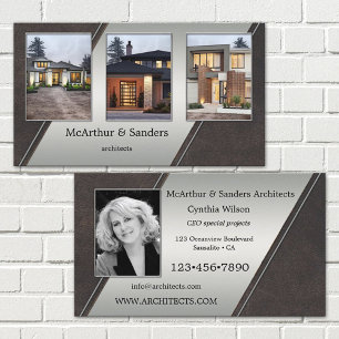 Ihre Fotos Portfolio Architekt Geschäfts Karte
