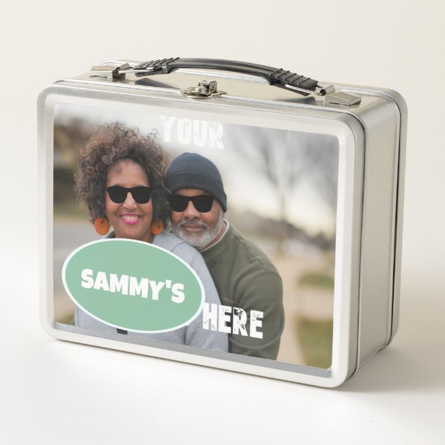 Ihre Fotos und Name hier Metal Lunchbox (Vorderseite)