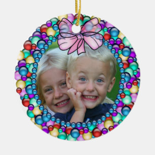 Ihre Fotowreath-Rahmen-Weihnachtsverzierung Keramikornament