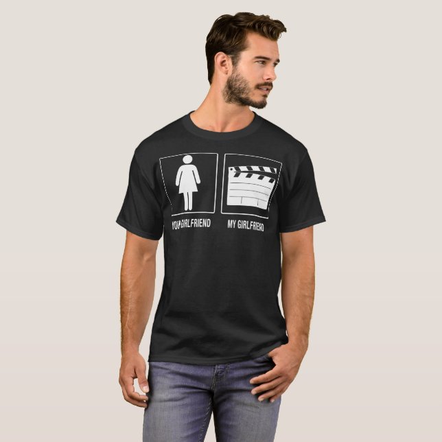 Ihre Freundin mein Freundin Fernsehproduzent T-Shirt (Vorne ganz)