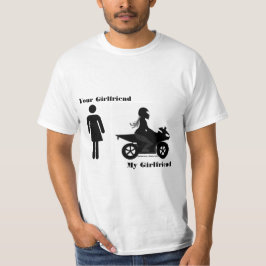 Ihre Freundin, mein Freundin-Motorrad T-Shirt
