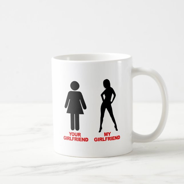 Ihre Freundin. Meine Freundin Kaffeetasse (Rechts)