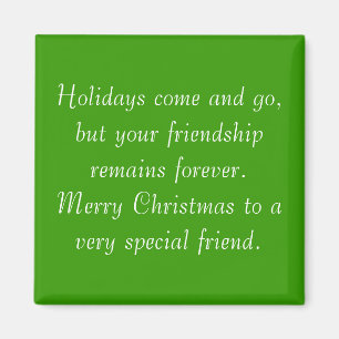 Ihre Freundschaft bleibt Weihnachtsmagnet Magnet