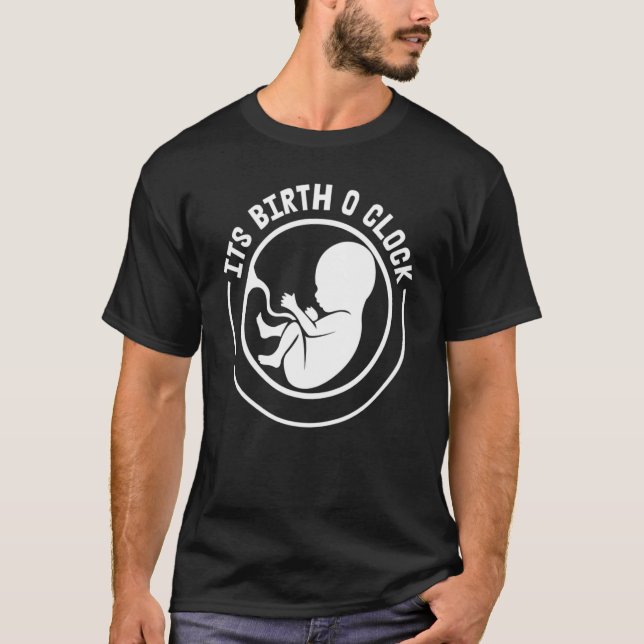 Ihre Geburt oder Uhr Dank Kindergeburt Doula Midfr T-Shirt (Vorderseite)