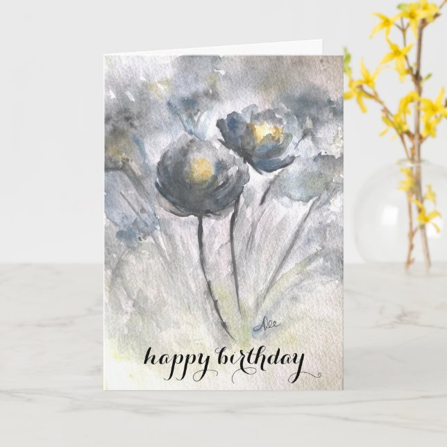 Ihre Geburtstagskarte finden Karte (Gelbe Blume)