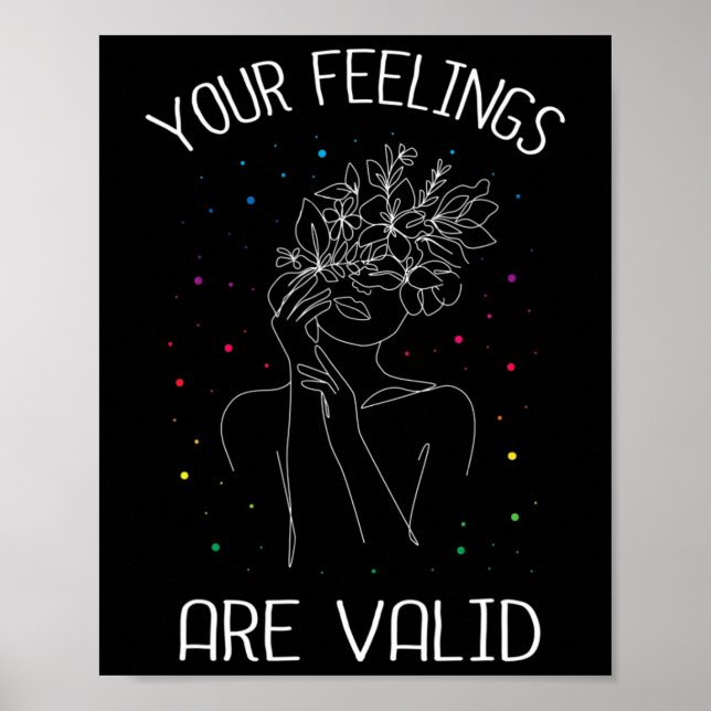 Ihre Gefühle sind gültig, wenn die psychische Gesu Poster (Vorne)