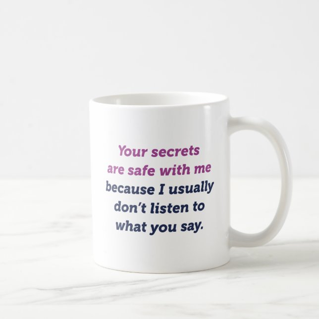 Ihre Geheimnisse Kaffeetasse (Rechts)